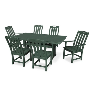 Trex Yacht Club 7-Piece Farmhouse Trestle Dining Set